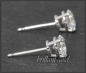Preview: Brillant Ohrstecker 585 Weißgold; 1,51ct, River, Si2
